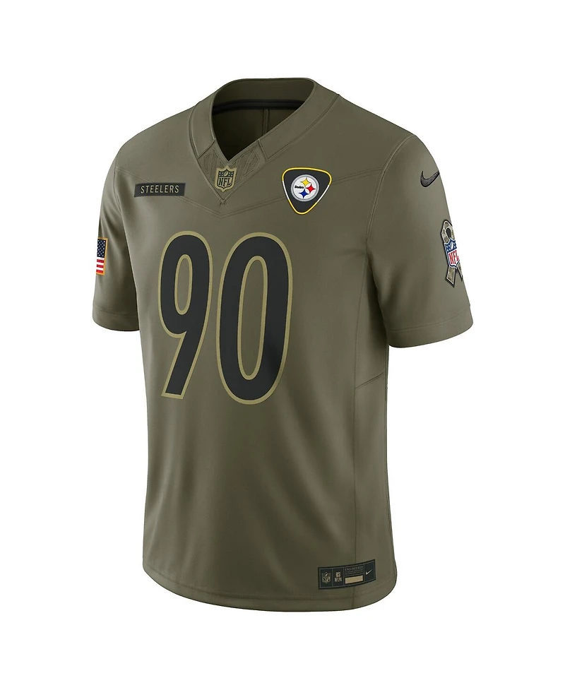 Nike Men's T.j. Watt Olive Pittsburgh Steelers 2025 Salute to Service Limited Jersey