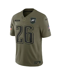 Nike Men's Saquon Barkley Olive Philadelphia Eagles 2025 Salute to Service Limited Jersey