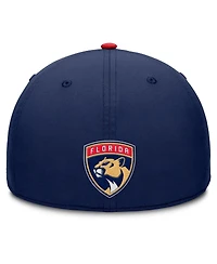 Fanatics Men's Navy/Red Florida Panthers Authentic Pro Rink Team Code Flex Hat