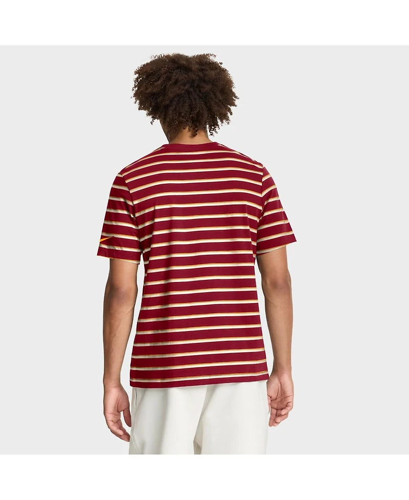 Nike Men's Cardinal Usc Trojans Athletic Prep Legacy Summit Stripe T-Shirt