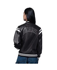 Starter Women's Black Chicago Bears High Heat Full-Snap Varsity Jacket