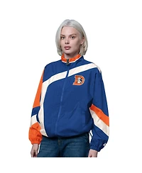 Starter Women's Royal/Orange Denver Broncos 1st Quarter Full-Zip Windbreaker Jacket