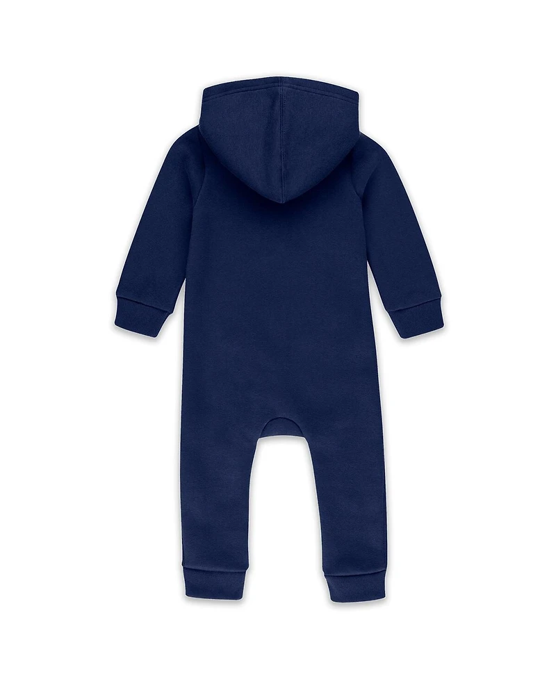 Wear by Erin Andrews Baby Boys and Girls Navy Denver Broncos Hooded Fleece Coverall