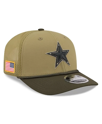 New Era Men's Green Dallas Cowboys 2025 Salute to Service 9SEVENTY Adjustable Hat