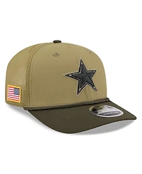 New Era Men's Green Dallas Cowboys 2025 Salute to Service 9SEVENTY Adjustable Hat