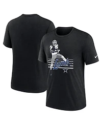 Nike Men's CeeDee Lamb Heather Black Dallas Cowboys Player Graphic T-Shirt