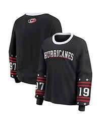 Wear by Erin Andrews Women's Black Carolina Hurricanes Long-Sleeve Sport T-Shirt