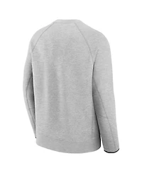 Nike Men's Heather Charcoal Detroit Tigers Tech Fleece Raglan Sweatshirt