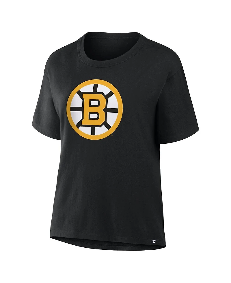 Fanatics Women's Black Boston Bruins Primary Logo Legacy T-Shirt