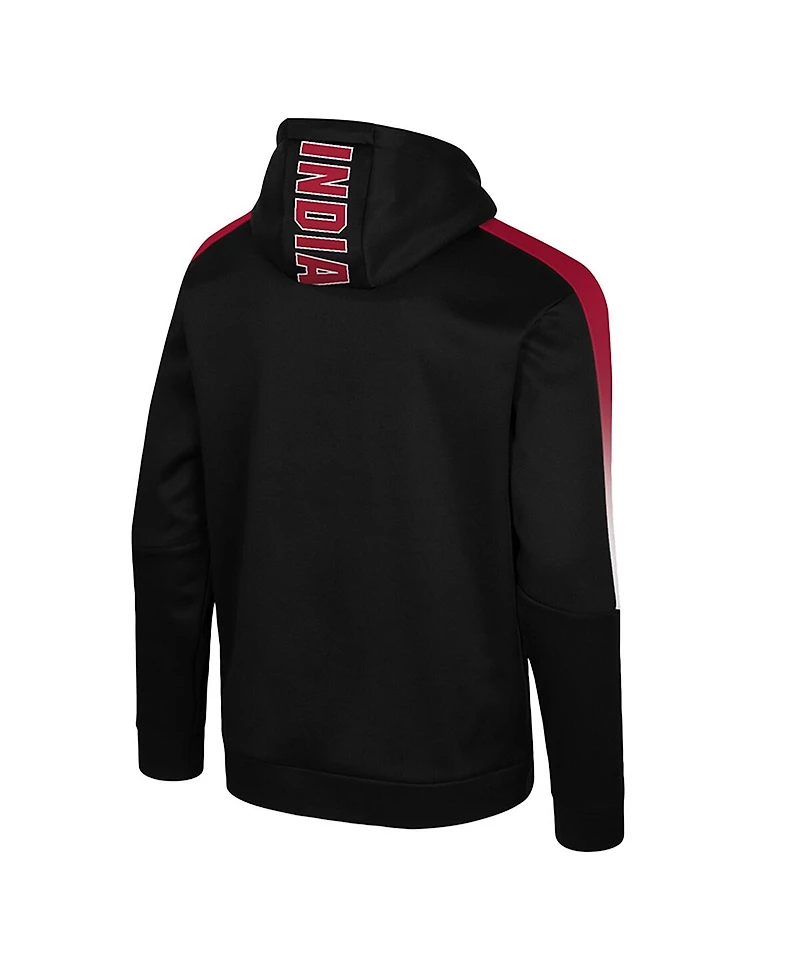 Colosseum Men's Black Indiana Hoosiers the Gang Blackout Hoodie