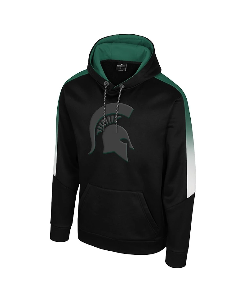 Colosseum Men's Black Michigan State Spartans the Gang Blackout Hoodie