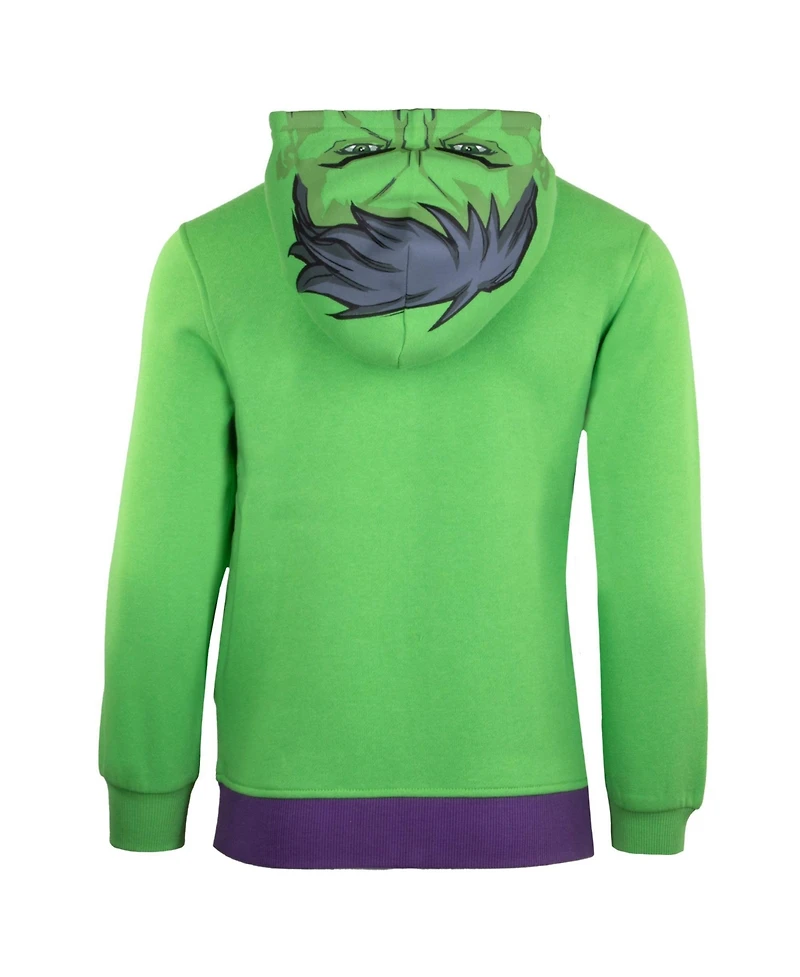 Hulk Boys Marvel The Costume Zip-Up Hoodie