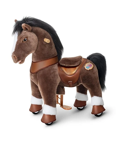 PonyCycle Model Y Chocolate Brown Horse Rideable Toy for Age 4