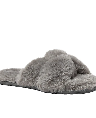 Lands' End Women's Fluffy Slide House Slippers