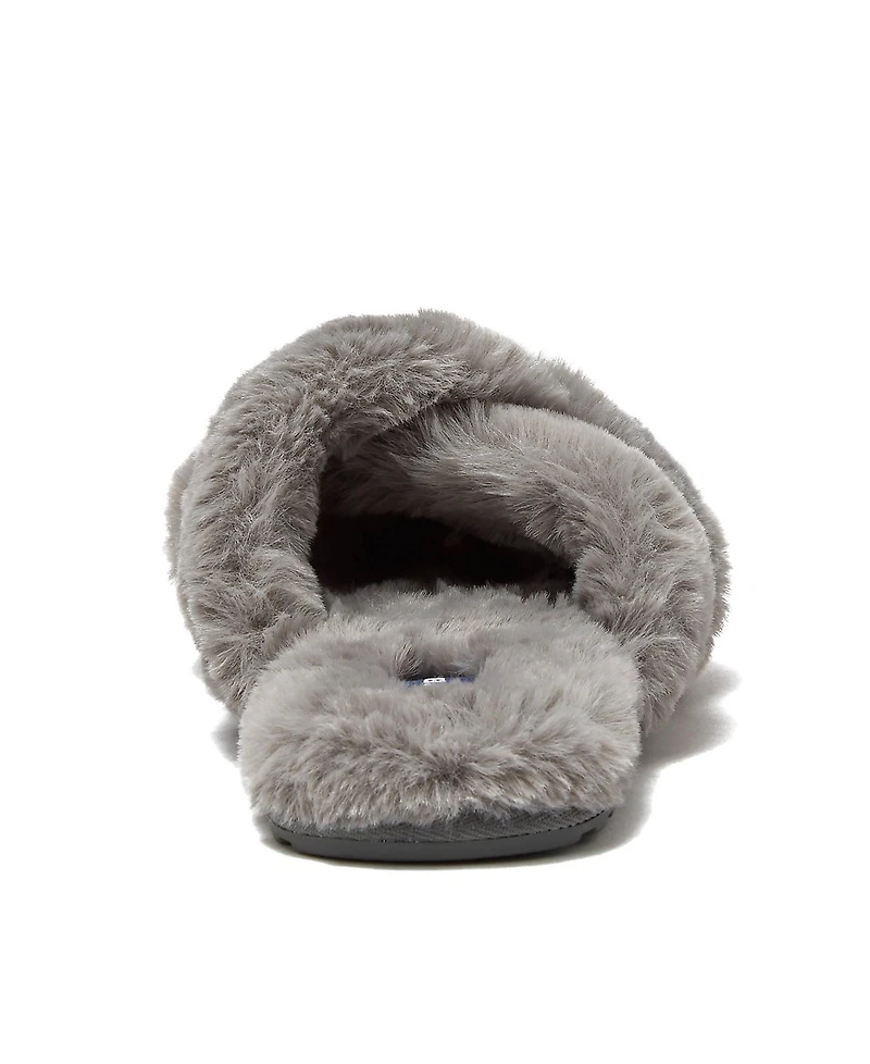 Lands' End Women's Fluffy Slide House Slippers