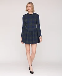 Avec Les Filles Women's Long Sleeves Skater Dress