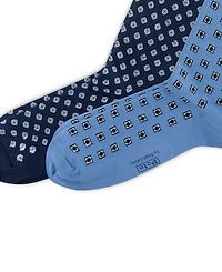 Polo Ralph Lauren Men's 2-Pack Foulard Pattern Dress Socks
