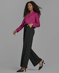 Bcbg Women's Novelty Long Sleeve Cropped Jacket