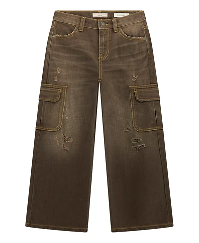 Guess Boys 8-18 Oversize Cargo Yarn Dye Denim Jeans