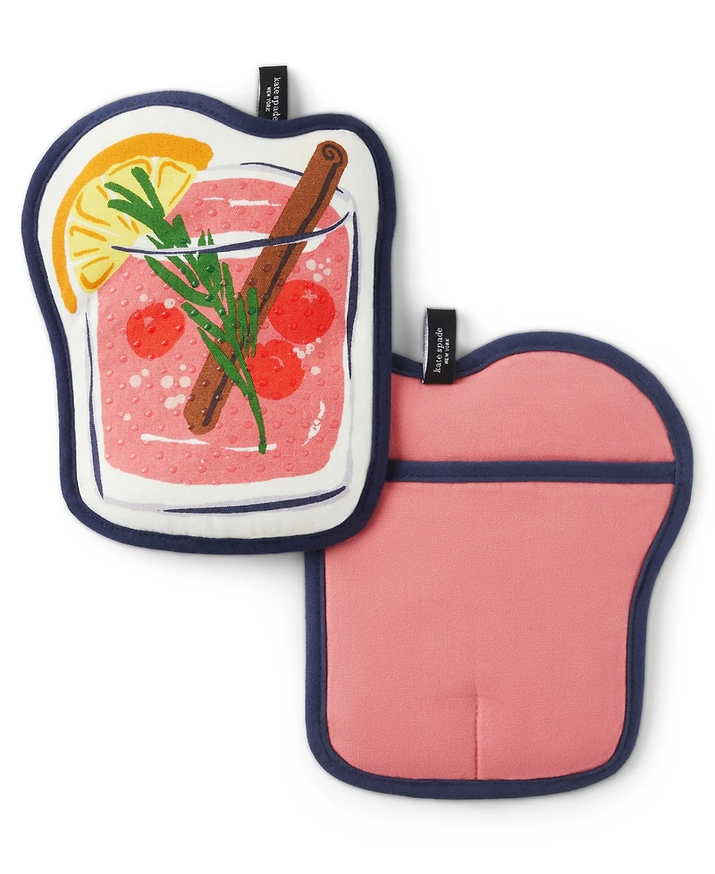 kate spade new york Festive Cocktail 2-Pc. Pot Holder Set
