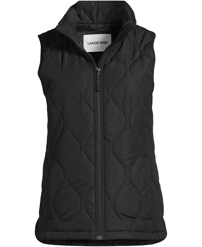 Lands' End Women's FeatherFree Onion Quilted Insulated Vest