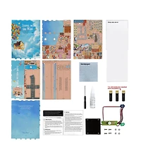 Flash Popup Diy 3D Book Nook Kit Travel with the Wind 143pcs