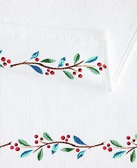 Fiesta Holiday Tree and Holly Sprig 2-Pc. Kitchen Towel Set