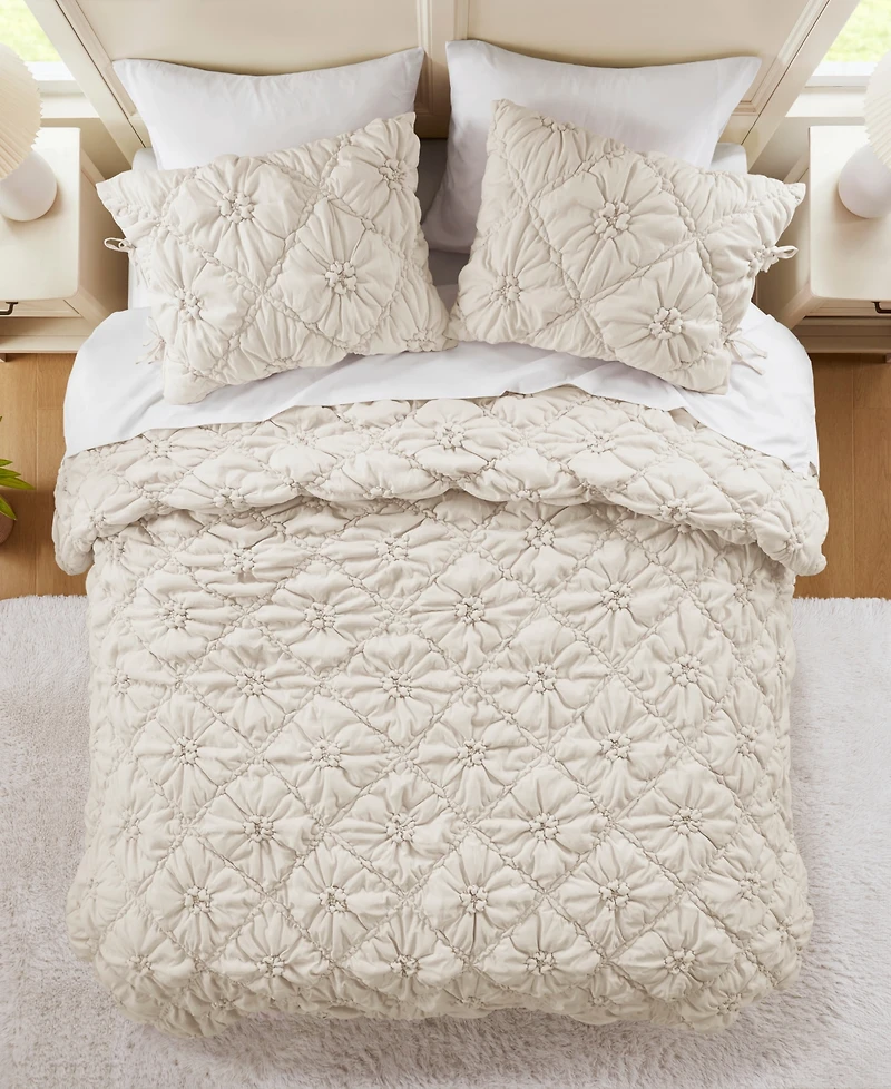 Intelligent Design Lily Floral 3-Pc. Comforter Set, Full/Queen