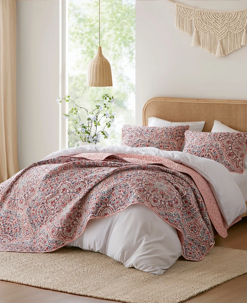 510 Design Valerie Boho Floral Reversible 3-Pc. Quilt Set