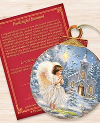Designocracy Angel at the Chapel Christmas Ornament