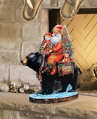 G. Debrekht Santa Claus Black Bear Friend Centerpiece