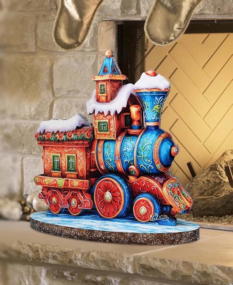 G. Debrekht Winter Express Train Centerpiece