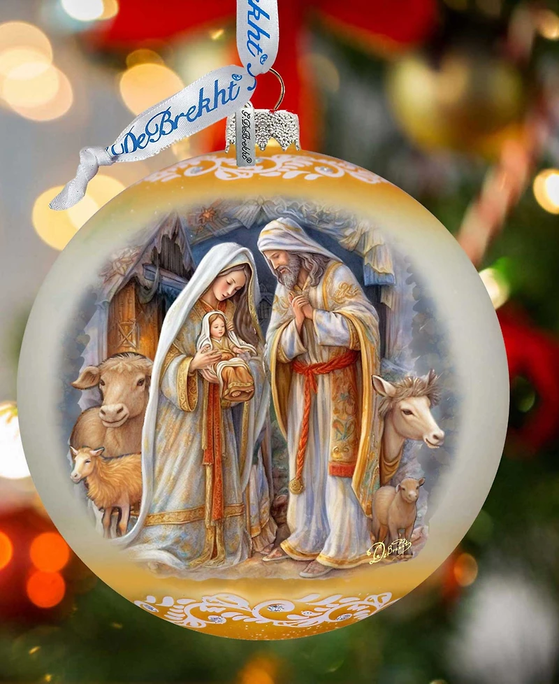 G. Debrekht Nativity Chronicles Le Glass Ornament