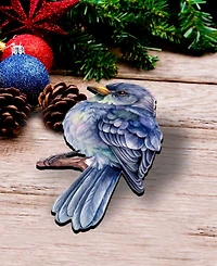Designocracy Winter Birds Wood Clip-on Ornaments, Set 3