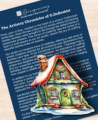 Designocracy Dream Houses Wood Clip Ornaments, Set of 3