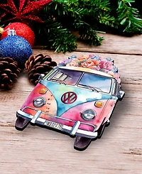 Designocracy Volkswagen Vans Wood Clip Ornaments, Set of 3