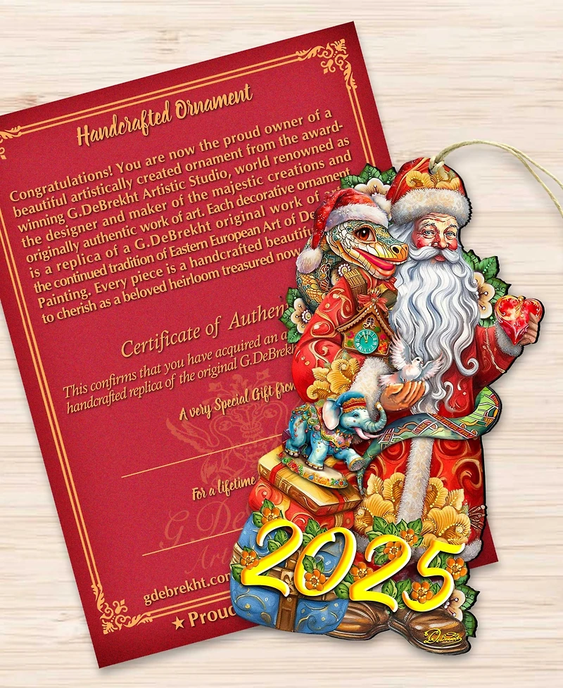 Designocracy 2025 Dated: Santa with Snake Ornament