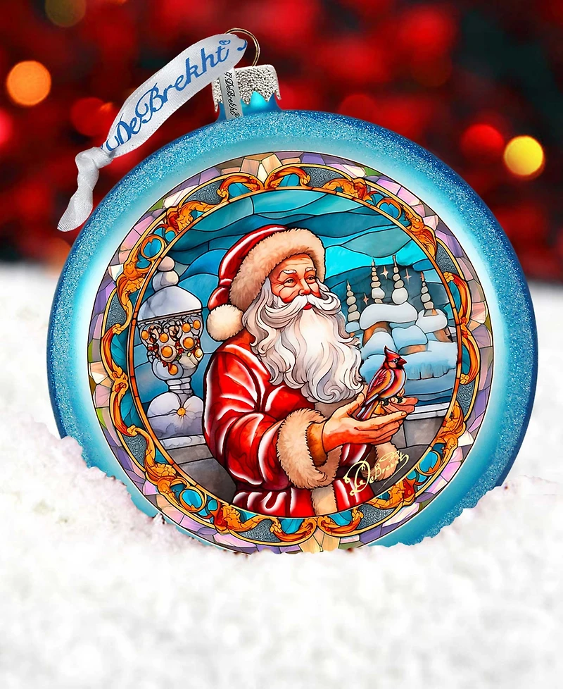 G.Debrekht Santa's Red-Feathered Friend Ornament