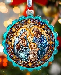 G.Debrekht Family Love Classic Nativity Glass Ornament