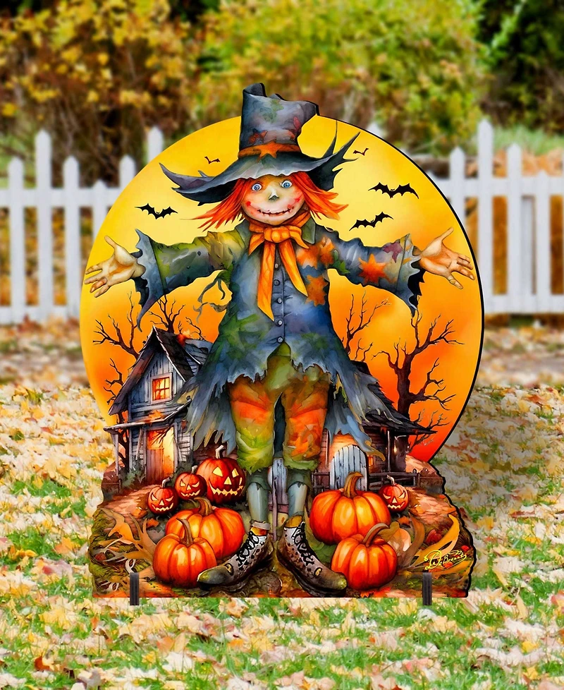 Designocracy Scarecrow Outdoor Decor