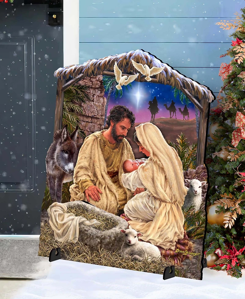 Designocracy Jesus Is Lord Outdoor Yard Decor Wood