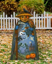 Designocracy Halloween Scarecrow Outdoor Yard Decor