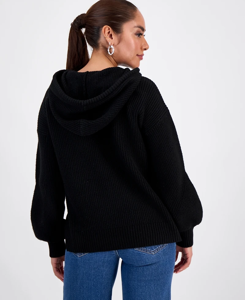 I.n.c. International Concepts Petite Blouson-Sleeve Hoodie, Macy's Exclusive