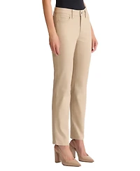 Jones New York Women's Lexington Mid Rise Straight Leg Denim Jeans