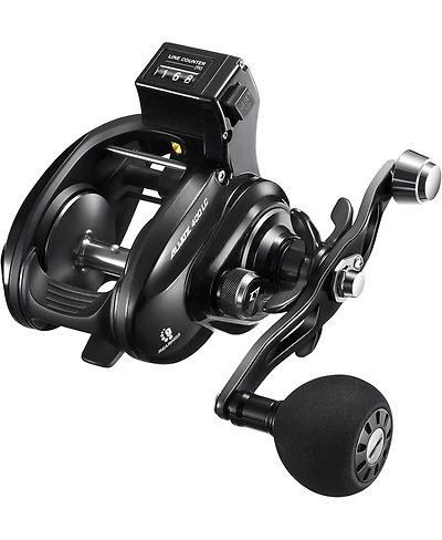 Piscifun Alijoz 400 Lc Trolling Reel with Line Counter, Aluminum Alloy Frame Low Profile Casting Reel 38Lbs Max Drag, 8+1 Stainless Bearings Fishing R