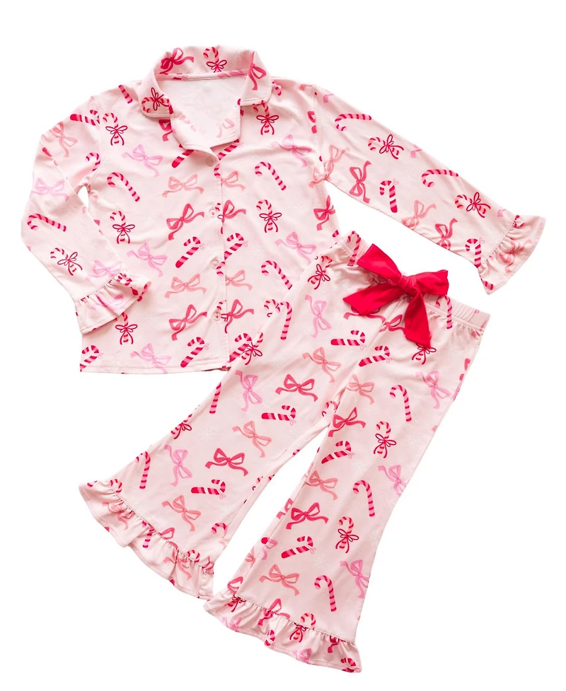 Sweet Wink Toddler Girls Peppermint Party Christmas Lounge Set