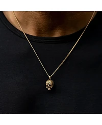 Vincero Men's Memento Mori Pendant Necklace in Gold-Tone Stainless Steel