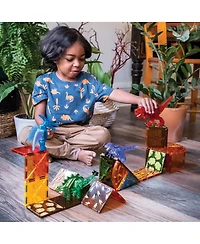 Magna-tilesa Magna-tiles Dino World 40-Piece Magnetic Construction Set, Ages 3+
