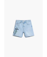 Desigual Women's Denim Bermuda flower