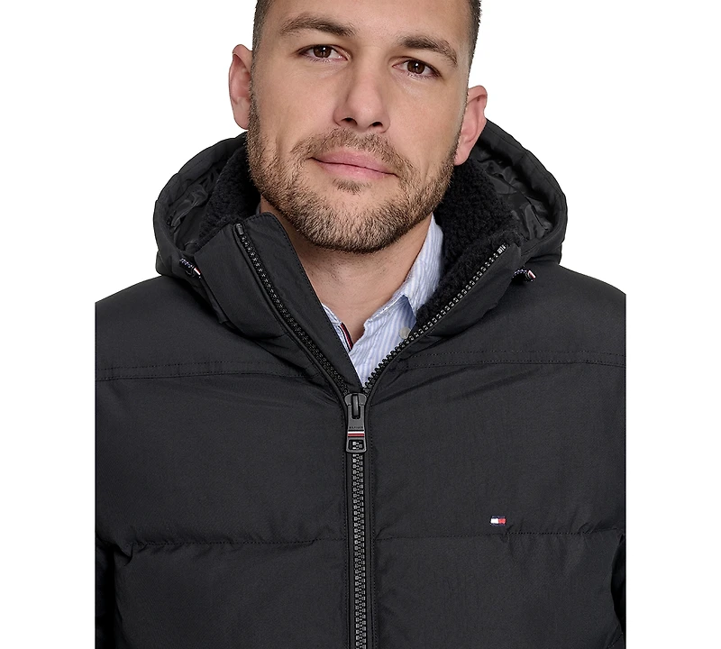 Tommy Hilfiger Men's Two Pocket Hooded Puffer Jacket